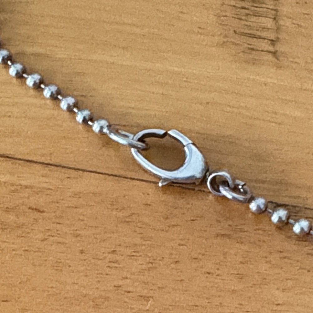 Gucci Crest Coin Sterling Silver Necklace Pendant Ball chain 20" VGUC - Picture 11 of 14